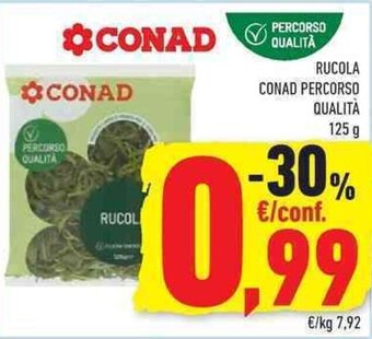 Conad Rucola Conad Percorso Qualità 125 g offerta