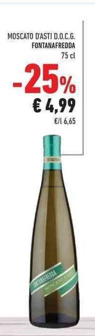 Conad Moscato D'Asti D.O.C.G. Fontanafredda 75 cl offerta