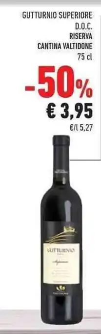 Conad Gutturnio Superiore D.O.C. Riserva Cantina Valtidone 75 cl offerta
