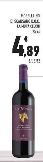 Conad Morellino Di Scansano D.O.C. La Mora Cecchi 75 cl offerta