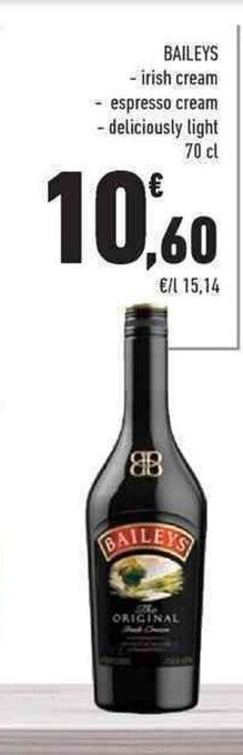 Conad Baileys - irish cream 70 cl offerta