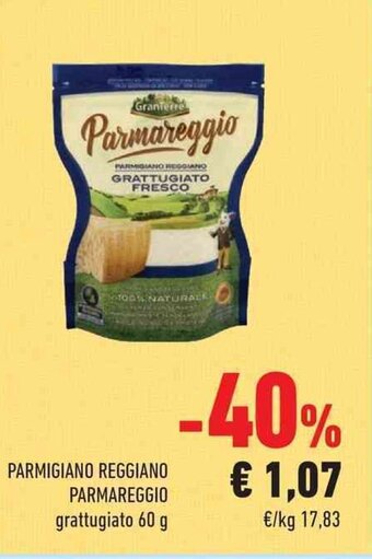 Conad Parmigiano Reggiano Parmareggio grattugiato 60 g offerta