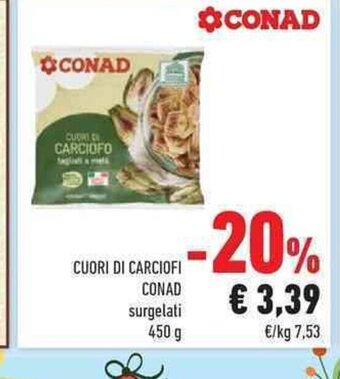 Conad Cuori Di Carciofi Conad Surgelati 450 g offerta