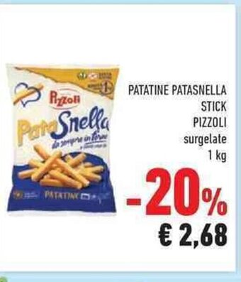 Conad Patatine Patasnella Stick Pizzoli Surgelate 1 kg offerta
