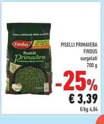 Conad Piselli Primaveri Findus Suregelati 700 g offerta