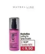Acqua & Sapone Maybelline Lasting Fix Spray Fissante offerta