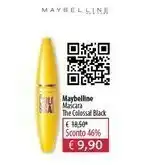 Acqua & Sapone Maybelline Mascara The Colossal Black offerta