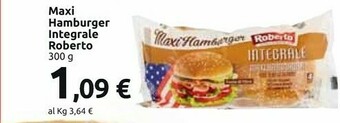 Carrefour Market Roberto - Maxi Hamburger Integrale 300 G(ml) offerta