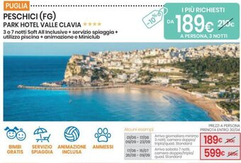 Eurospin Peschici (FG) Park Hotel Valle Clavia offerta