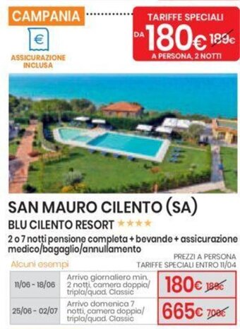 Eurospin San Mauro Cilento (SA) Blu Cilento Resort offerta