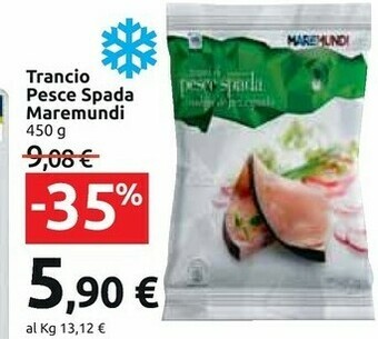 Carrefour Market Maremundi Trancio Pesce Spada offerta