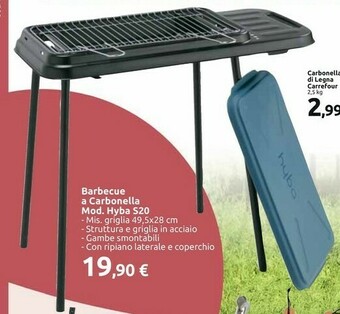 Carrefour Market Hyba Barbecue A Carbonella S20 offerta