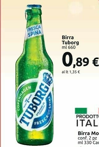 Carrefour Market Tuborg Birra 660 G(ml) offerta