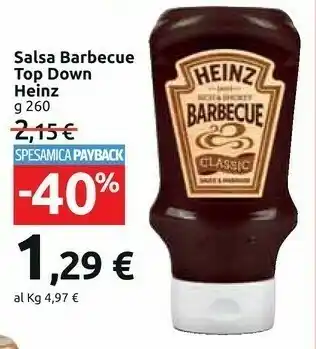 Carrefour Market Heinz Salsa Barbecue 260 G offerta