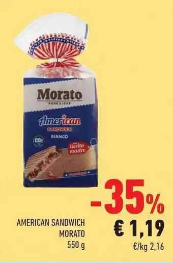 Conad Morato American Sandwich 550 g offerta