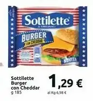 Carrefour Market Cheddar Sottilette Burger offerta