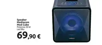 Carrefour Mediacom Speaker Mod Cube 20 W offerta