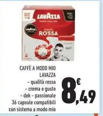 Conad Lavazza Caffè a Modo Mio qualità rossa offerta