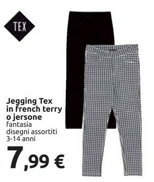 Carrefour Tex Jegging In French Terry offerta