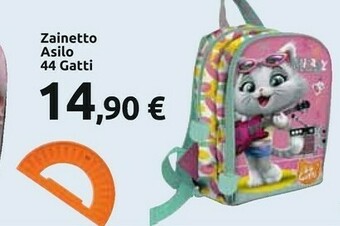 Carrefour Zainetto Asilo 44 Gatti offerta