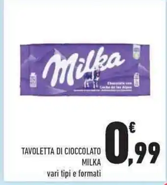 Conad Milka Tavolett Di Cioccolato offerta