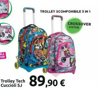Carrefour Seven Trolley 3 Ruote SJ Gang Facce Da SJ Ragazzo offerta