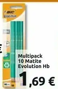 Carrefour Bic Multipack 10 Matite Evolution Hb offerta