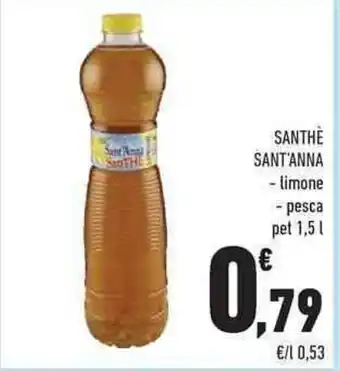 Conad Sant'Anna Santhè limone,pesca 1,5 l offerta