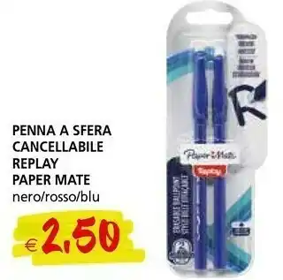 Paper Mate Penna A Sfera Cancellabile Replay