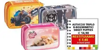 Il Gigante Astuccio Triplo B-box / Mimetic / Sweet Puppies offerta