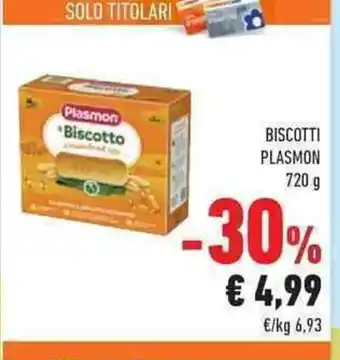 Conad Plasmon Biscotti 720 g offerta