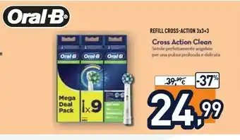 Unieuro Oral b Refill Cross-action 3x3+3 offerta