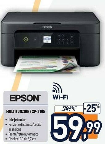 Unieuro Epson Expression Home XP-3105 offerta