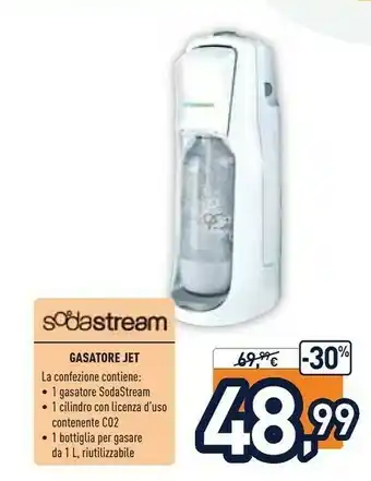 Unieuro SodaStream Jet Plastica Bianco Gasatore offerta
