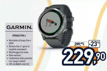 Unieuro Garmin Vìvoactive 4 offerta