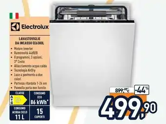 Unieuro Electrolux Lavastoviglie Da Incasso EE6300L offerta