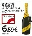 Coop Mionetto Spumante Prosecco Valdobbiadene offerta