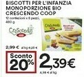 Coop Coop - Biscotti Per L'Infanzia Biologici Crescendo 480 G(ml) offerta