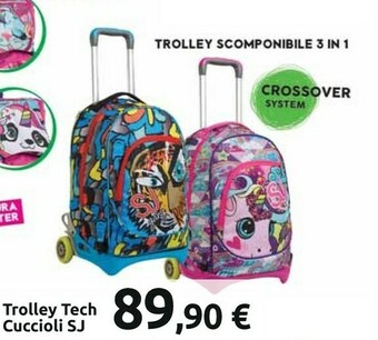Carrefour Seven Trolley 3 Ruote SJ Gang Facce Da SJ Ragazzo offerta
