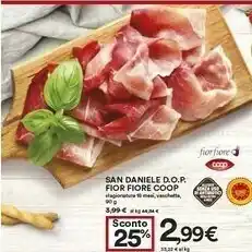 Coop Coop Fior Fiore San Daniele Dop 90g offerta