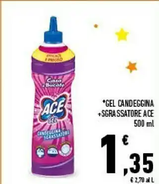 Conad City Ace Gel Candeggina + Sgrassatore offerta