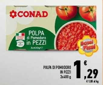 Conad City Conad Polpa Di Pomodoro offerta