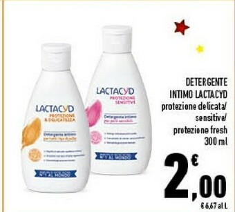 Conad Lactacyd Detergente Intimo Protezione Fresh 300 Ml offerta