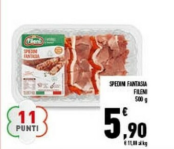 Conad Fileni Spiedini Fantazia 500 G offerta