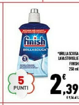 Conad Finish Brilla Sciuga Lavastoviglie offerta