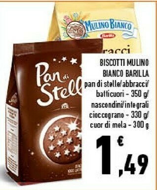 Conad Mulino Bianco Il Biscotto Pan Di Stelle 350 G(ml) offerta