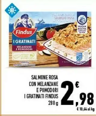Conad Findus I Gratinati Salmone Con Melanzane E Pomodori 280 G(ml) offerta