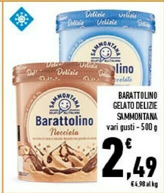 Conad Sammontana Barattolino Delizia Di Nocciola 500 G(ml) offerta