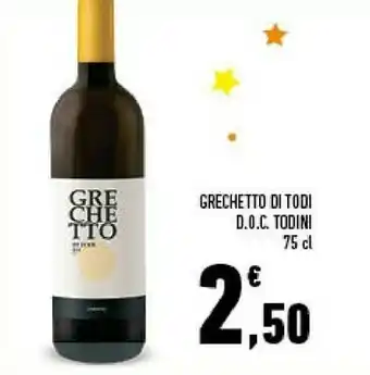 Conad Todini Grechetto Di Todi Doc 75 Cl offerta