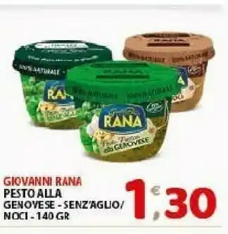 Mio Market Giovanni Rana - Pesto Senz'Aglio 140 G(ml) offerta